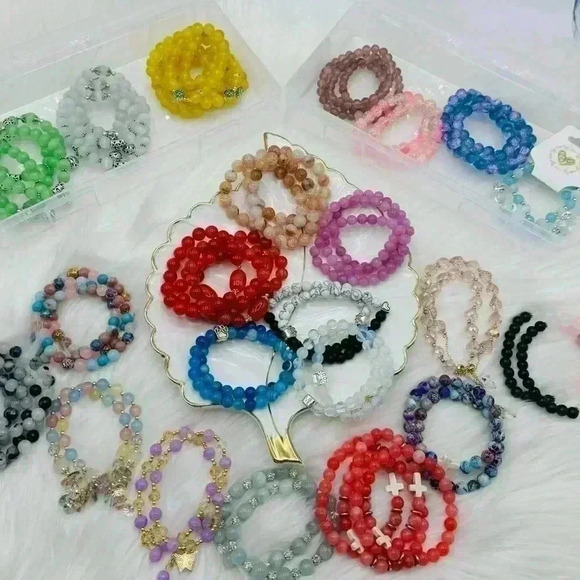 Not So Mystery Bracelet Bundle 5 (5 Piece Randomly Selected Beaded Bracelets) - Picture 4 of 17